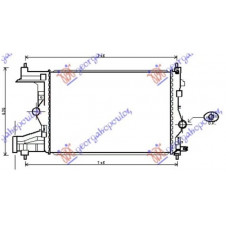 RADIATOR 1.3-1.7 DIESEL (580x395) (NRF)