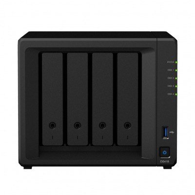 Servidor nas synology disk station ds418 2 gb 4 bahias raid ethernet gigabit