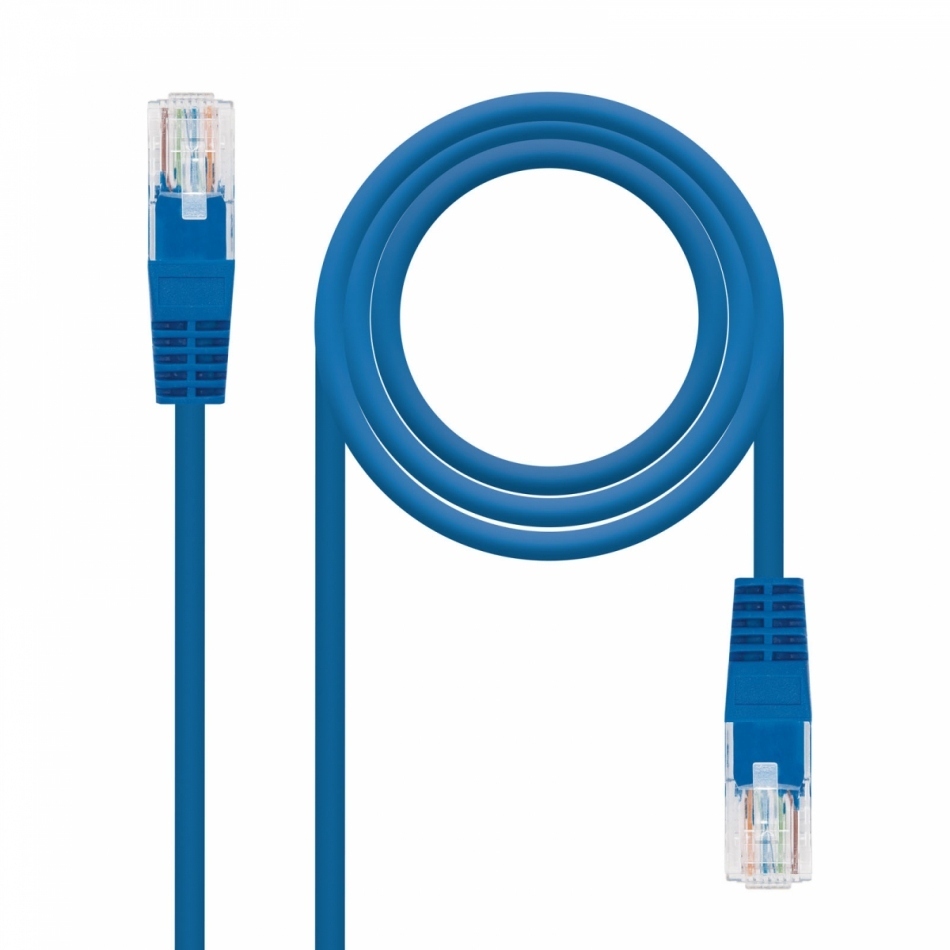 CABLE RED RJ45 CAT.6 UTP AWG24 AZUL 1 M