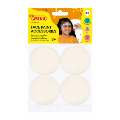 Jovi Accessories Bolsa con 4 Esponjas de Maquillaje - Alta Densidad - Acabado Uniforme - Reutilizables - Ideales para Bases y Difuminados - Color Varios