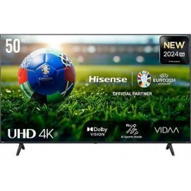 Televisión LED Hisense 50A6N, 50", 4K Ultra HD, Smart TV, HDR10+, clase E