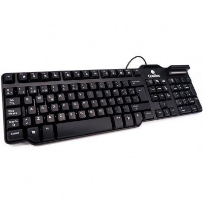 Teclado coolbox con lector dniie coo - tec02dni