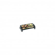 PLANCHA PARA ASAR JATA 2500W SUPERFICIE 460X280MM RECUBRIMIENTO ANTIADHERENTE TERMOSTATO REGULABLE ASAS TOQUE FRIO GR555A