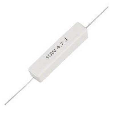 4R7 10W 5% Resistencia Bobinada Horizontal Axial