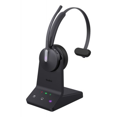 WH64 Mono Teams Auriculares Inalámbrico Diadema Oficina/Centro de llamadas USB Tipo C Bluetooth Negro