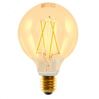 Bombilla led silver electronic filamento edison globo 3w=25w - e27 - 2.200k - 320º - 330 lm - luz extra calida - a++