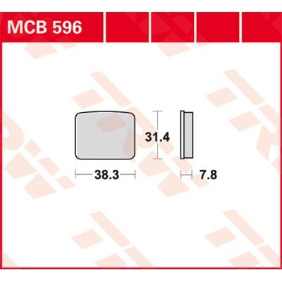 Pastillas de freno metal sinterizado SV TRW MCB596