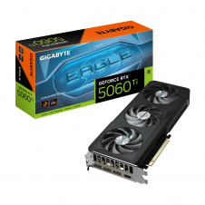 GIGABYTE GeForce RTX 5060 Ti EAGLE MAX OC 16G Tarjeta Gráfica - 16GB GDDR7, 128bit, PCI-E 5.0, 2617MHz Frecuencia del núcleo, 3 x DP, 1 x HDMI, NVID