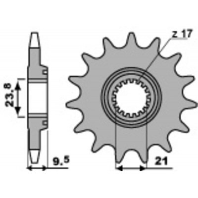 PBR Steel Standard Front Sprocket 2134 - 520 2134.15.18NC