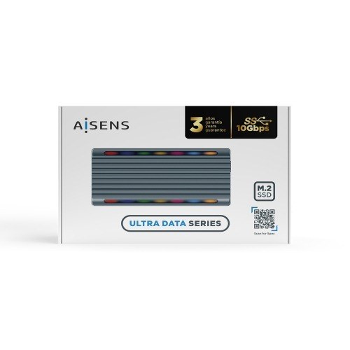 Aisens - Caja Externa M.2 Rgb Gaming Asm2-Rgb011Gr Sata/Nvme A Usb3.1