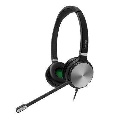 YHS36 Auriculares Alámbrico Diadema Oficina/Centro de llamadas Negro, Plata