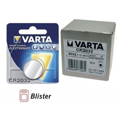 Pila Litio CR2032 VARTA 3Vdc 250mAh (Precio 10 Pilas)
