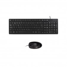 UNYKAch 50536 teclado Ratón incluido Oficina USB QWERTY Portugués Negro