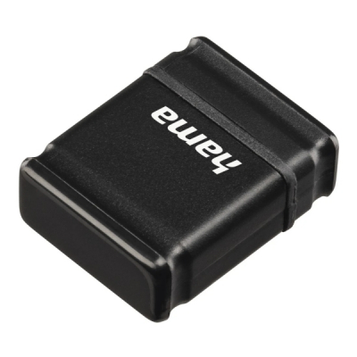 Hama Smartly Memoria Pendrive USB 2.0 con Tapa - 32GB de Capacidad - 10Mb/s de Transferencia - 21x15x6.5mm - Color Negro
