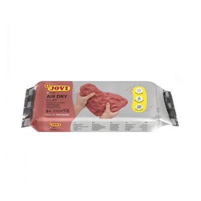 JOVI PASTILLA PASTA MODELAR AIR DRY ENDURECIBLE AL AIRE 500G TERRACOTA