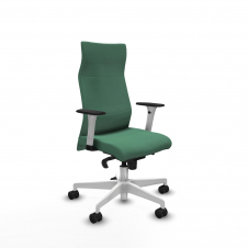 Piqueras y Crespo Albacete direcci?n sincro bali verde esmeralda brazos 1D blancos base blanca ruedas 65 nailon