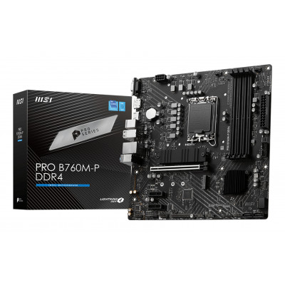 PRO B760M-P DDR4 placa base Intel B760 LGA 1700 micro ATX