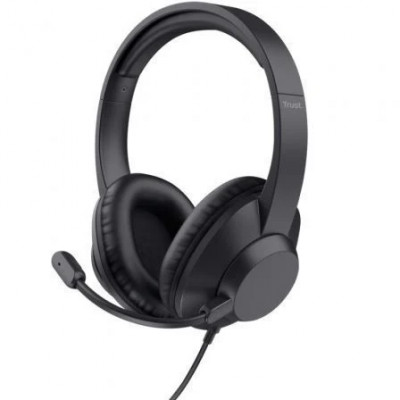 Auriculares Trust Ayda Max/ con Micrófono/ Jack 3.5/ Negros