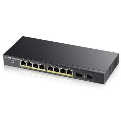GS1900-10HP Gestionado L2 Gigabit Ethernet (10/100/1000) Energía sobre Ethernet (PoE) 1U Negro