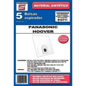 Bolsas para aspirador Tecnhogar Panasonic 915711