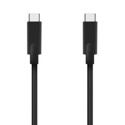Cable USB 3.2 Tipo-C Aisens A107-0706 5GBPS 3A 60W/ USB Tipo-C Macho - USB Tipo-C Macho/ 4m/ Negro
