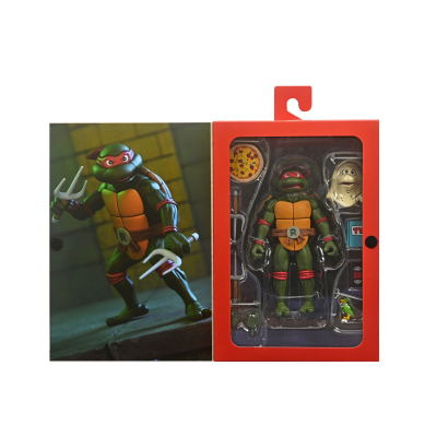 Ultimate raphael vhs scale action fig. 18 cm teenage mutant ninja turtles cartoon