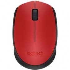 Mouse raton logitech m171 optico wireless inalambrico rojo
