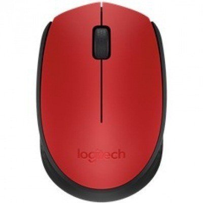 Mouse raton logitech m171 optico wireless inalambrico rojo