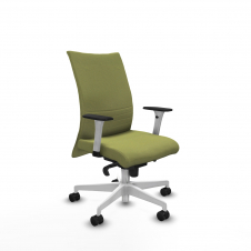 Piqueras y Crespo Albacete confidente sincro bali verde oliva brazos 1D blancos base blanca ruedas 65 mm nailon