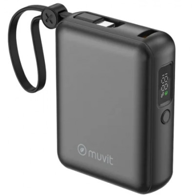 Powerbank 10000mAh Muvit For Change MCCHP0014/ 35W/ Negra