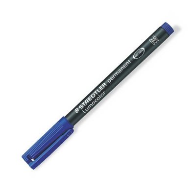 Rotulador Permanente Staedtler Lumocolor 317/ 1mm/ Azul