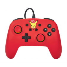 PowerA NSGP0200-01 mando y volante Rojo USB Gamepad Analógico Nintendo Switch, Nintendo Switch OLED