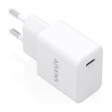AISENS Cargador GaN USB-C PD3.0 1xUSB-C 20W, Blanco