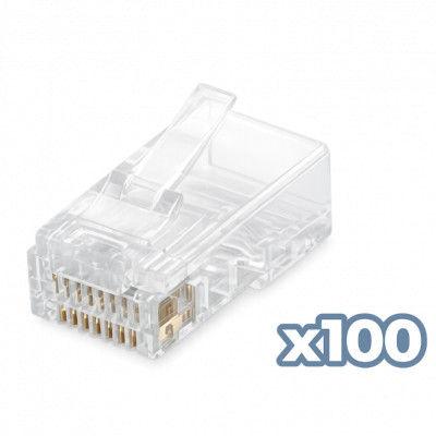 Conector phasak rj45 cat. 6 utp (100 unid) phk 45c6 - 100