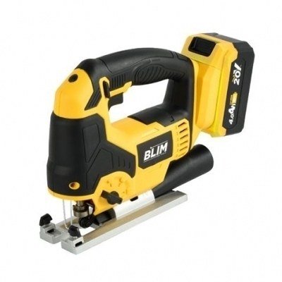 Blim Sierra de Calar a Bateria 20V 4.0AH - Velocidad sin Carga 0-2400rpm - Base de Aluminio - Empuñadura Ergonomica - Laser/LED Incorporado