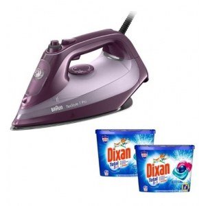 Plancha de vapor Braun SI7181VI 3100W GV230+REGALO DIXAN 2P