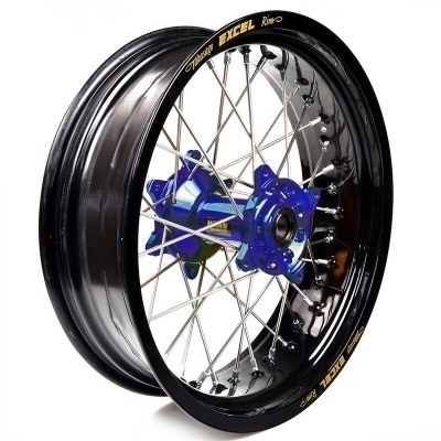 Rueda completa Haan Wheels aro negro 17-4,50 buje azul 1 46008/3/5 1 46008/3/5