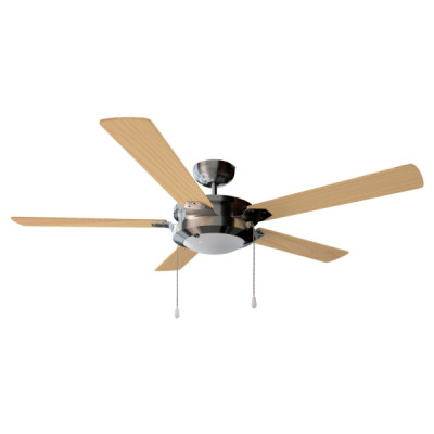 Cecotec EnergySilence Aero 540 Ventilador de Techo con 5 Aspas y Luz LED Integrada - Potencia de 62W - Diametro de 52 - 3 Velocidades - Modo Invierno/Verano - Control por Cadena - Color Negro