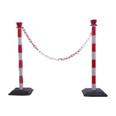 VIO POSTE PVC ELEM BAS BLA/RO PPKSET40RB