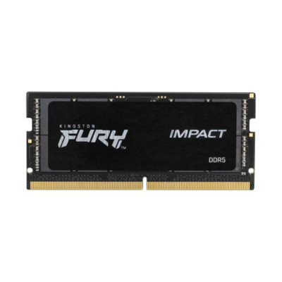 Memoria ram ddr5 16gb 2x 8gb kingston - 4800mt - s - pc5 - 38400 - fury impact - cl38 - 1.1v - sodimm