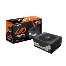 GIGABYTE UD1600PM PG5 AI TOP Fuente de Alimentación - PCIe 5.0, 80 PLUS Platinum, Diseño totalmente modular, Ventilador de 120 mm, Compatible con AT