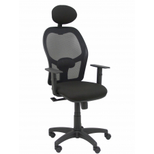 SILLA ALOCEN MALLA NEGRO BRAZOS REGULABLES CABECERO ASIENTO BALI NEGRO 345SM840B840B10CRNC