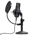 MICROFONO TRUST USB GXT 269 EMITA II CARDIOIDE SOPORTE METAL ANTIVIBRACION MUTE NEGRO
