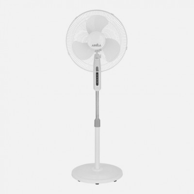 Ventilador De Pie Etesio Blanco 3 Velocides 40w Oscilante 3 Aspas blancas Regx43x40 Cm