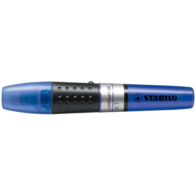 Stabilo Luminator Marcador Fluorescente - Mayor Suministro de Tinta - Zona de Agarre - Trazo entre 2 y 5mm - Color Azul