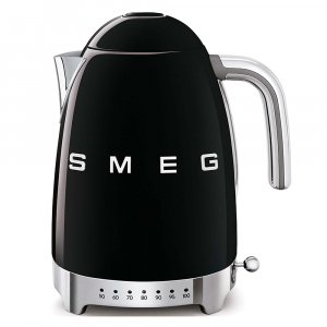 Hervidor Smeg KLF04BLEU, 1.7 litros, 2400W, negro