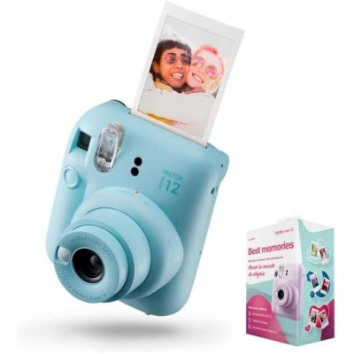 CAMARA FUJI INSTAX MINI 12 BEST MEMORIES PASTEL BLUE