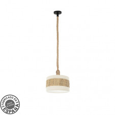 Colgante Nicaragua 1xe27 Blanco/natural 30d