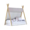 Cama cabaña Montessori madera 70x140 cm + colchón + nórdico Taiga · Homy Life