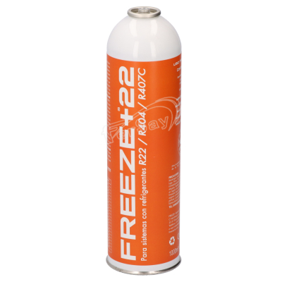 Gas refrigerante Freeze + 22 400GR sustituye R22 R404 R407